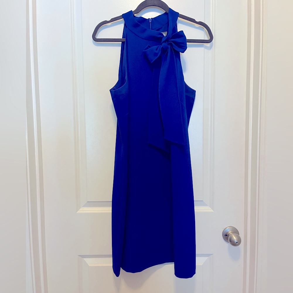Vince Camuto size 12 royal blue mock neck dress with stretch!